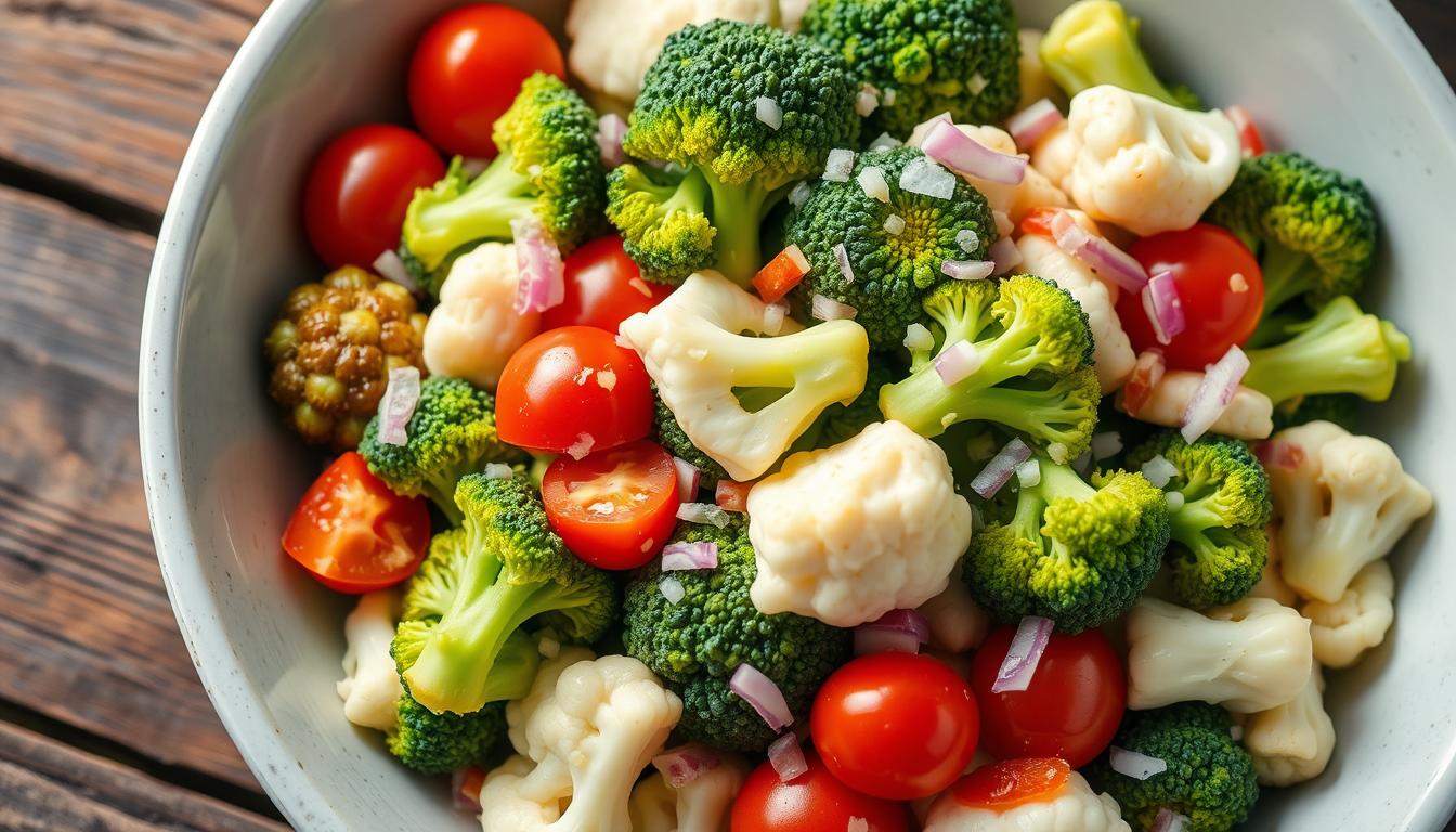 broccoli and cauliflower salad recipe